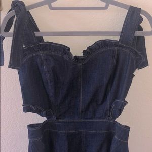 Vici Blue Denim Romper